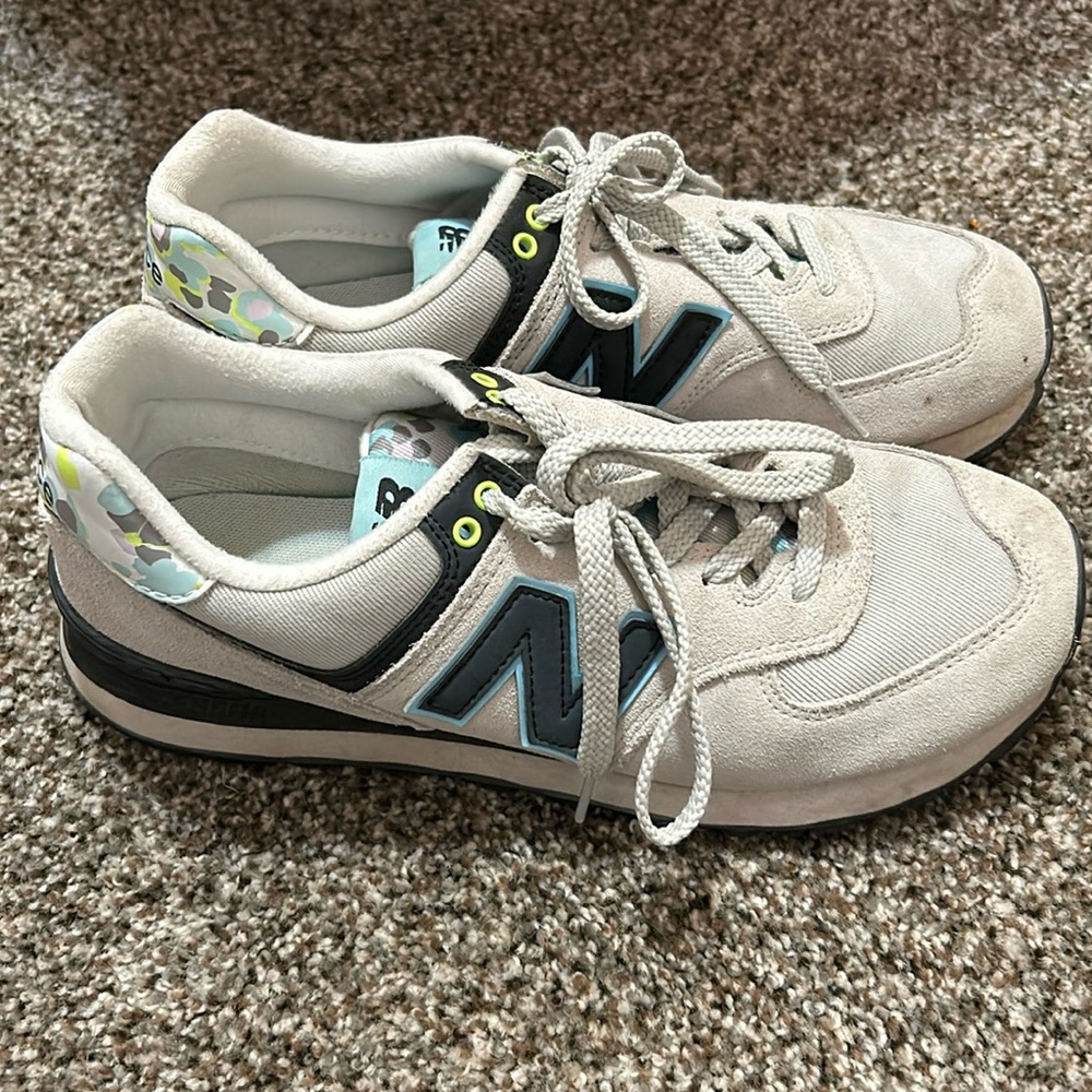Women’s NewBalance 574 v2 floral camo sneakers